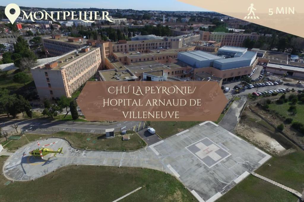 028- Chu Hopital, Appart 2Chambres, Parking, Tram Монпелие Екстериор снимка