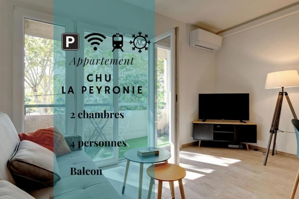 028- Chu Hopital, Appart 2Chambres, Parking, Tram Монпелие Екстериор снимка